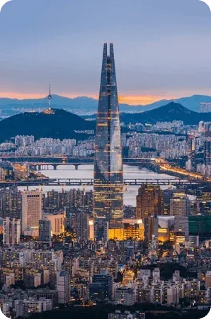 逐夏韩国单船单飞纯玩6日游【海蓝鲸轮】